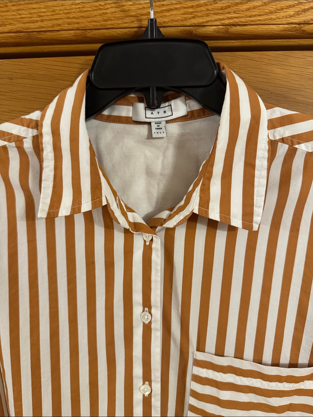 AYR The Deep End Button Down Oversized Shirt in Aperitif Women’s Size XL - Picture 6 of 11